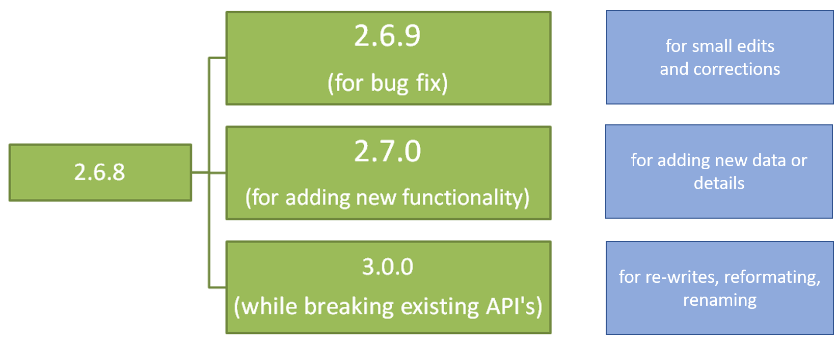 Figure 5. Semantic versioning